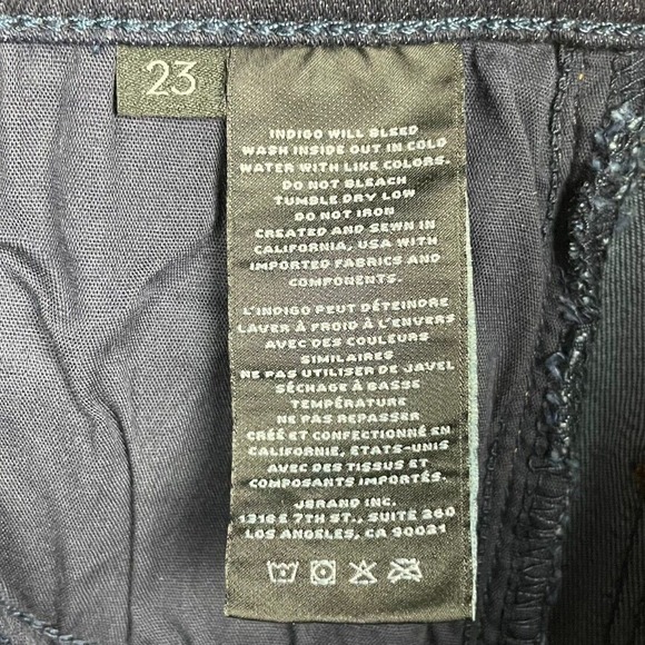 J Brand Maria High Rise Skinny Jeans Women's Size 23 Dark Wash Denim - Picture 5 of 9